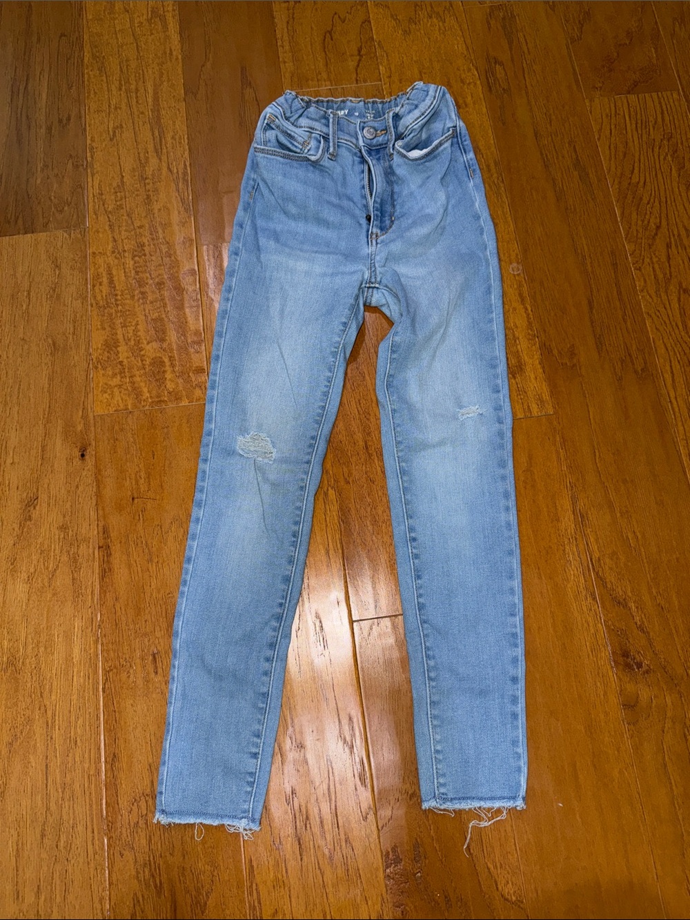 Old Navy Light Blue Kids Jeans with Subtle Knee Distress